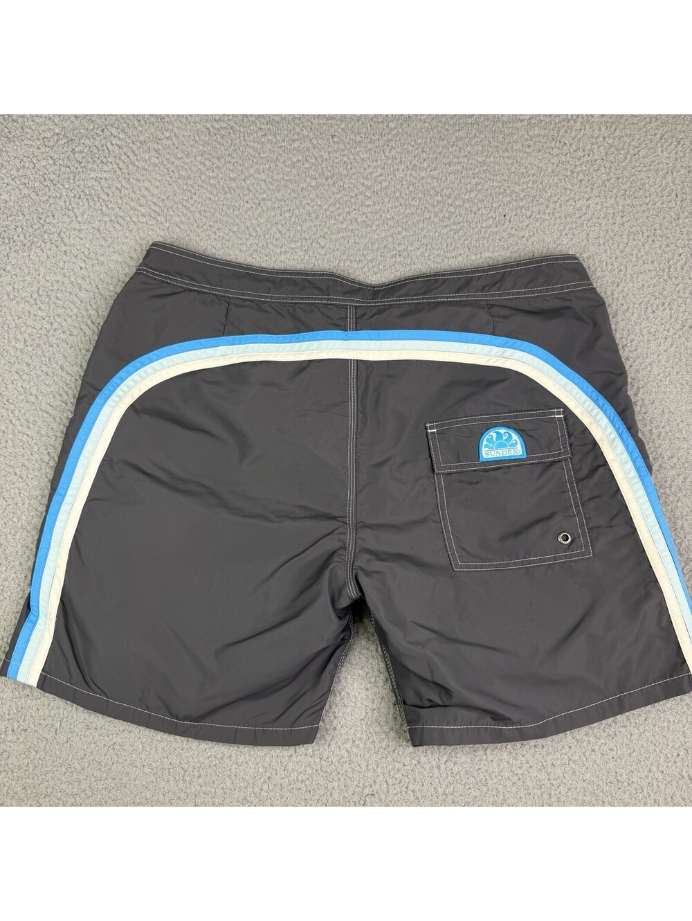 Rainbow Sundek 34 Gray Surf Beach Board Shorts Swim Trunks Bathing Suit